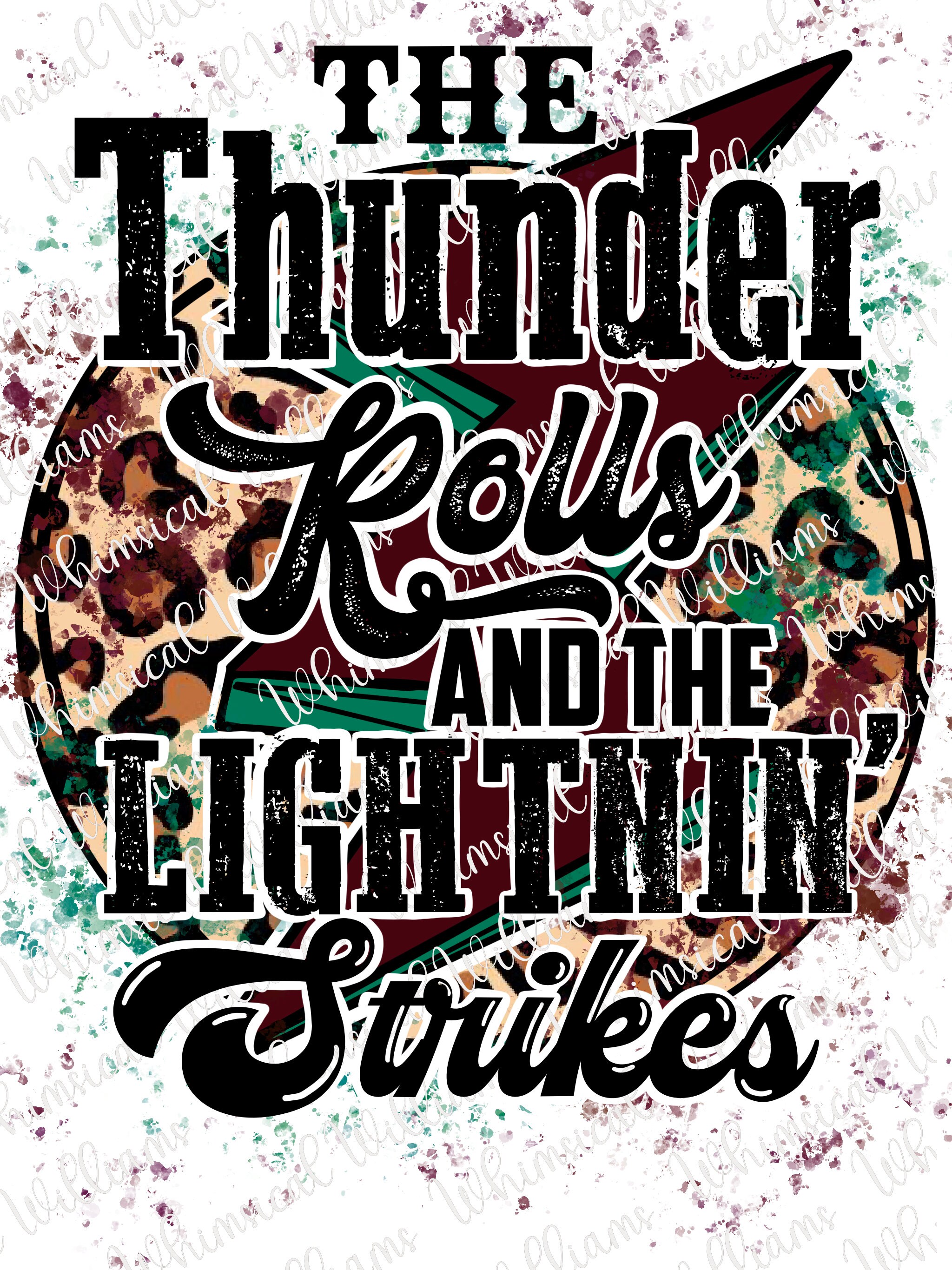 The Thunder Rolls Png Etsy