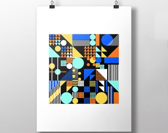 Variazioni #7 | Poster, Art Print, Illustration, Modernism, Home Decor, Minimal, Psychedelic, Abstract, Conceptual, Geometric, Colors