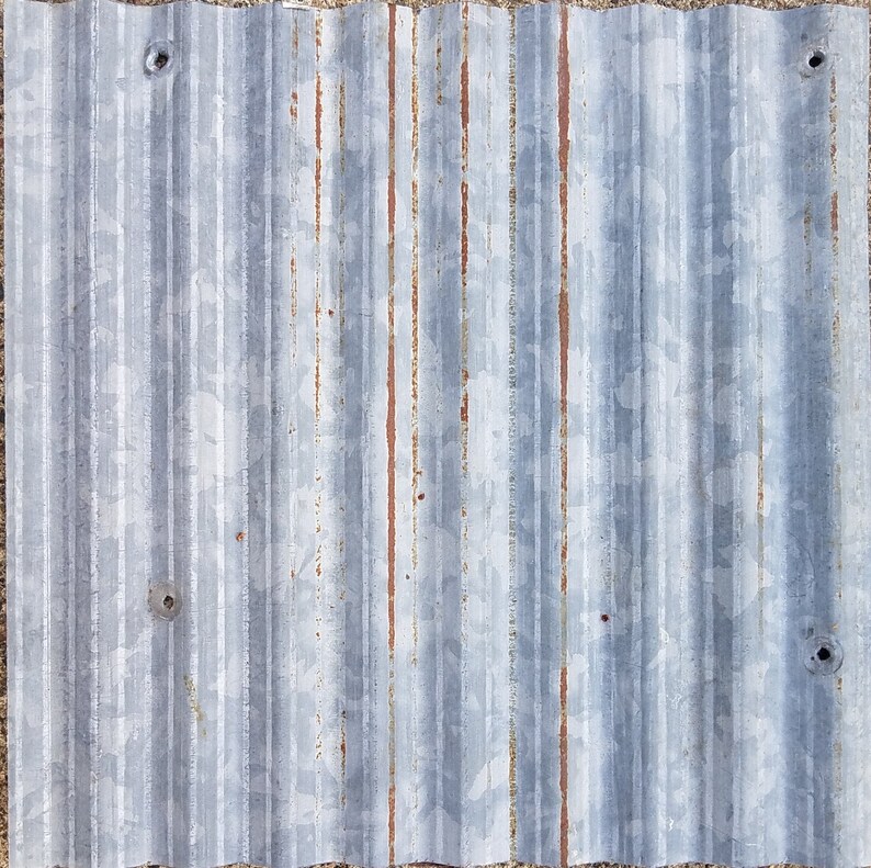 Salvaged Rusty Barn Tin for Craft Projects Set of 9 Random Etsy