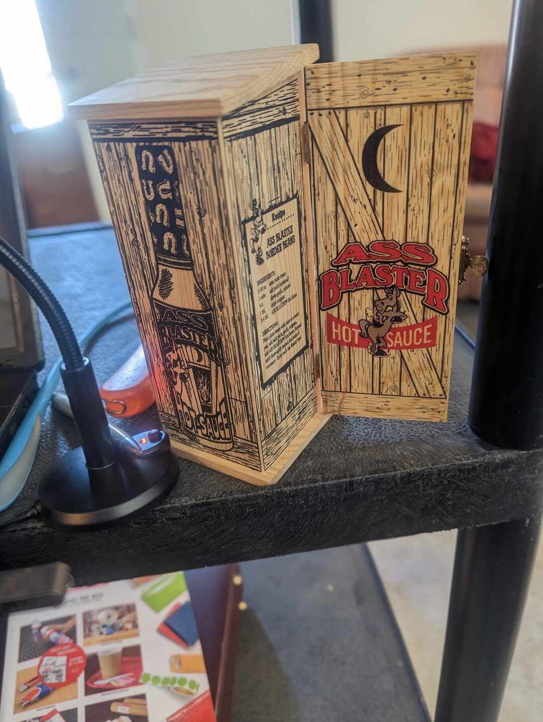 Novelty Outhouse Advertising Hot Sauce Shelf Décor Ashtray Vintage