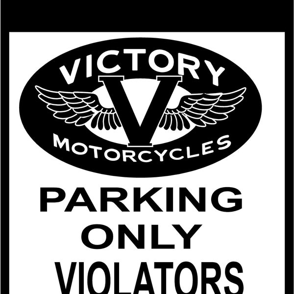 Victory Motorcycle Signs Etsy