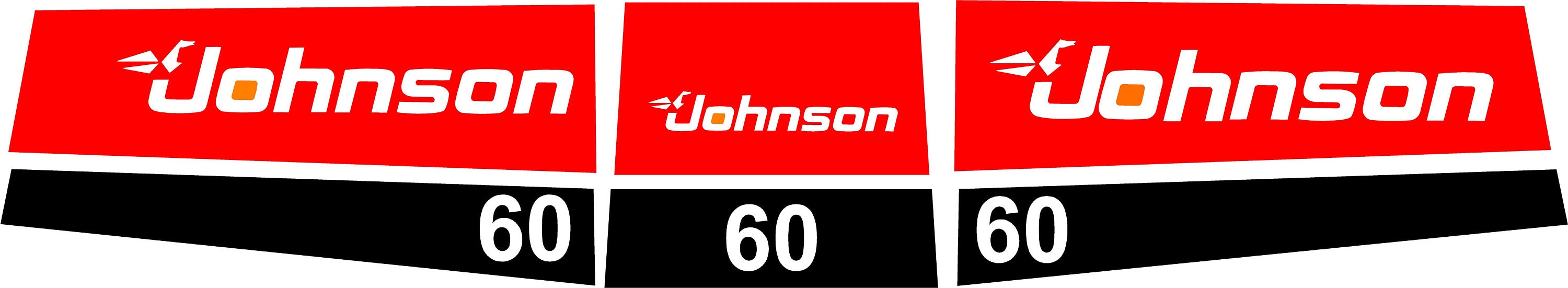 Johnson 60 HP Outboard Boat Motor Decal Kit Outboard Etsy