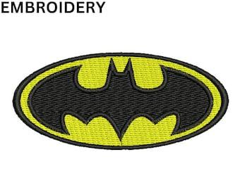 Black Comics Logo Embroidery - Machine Embroidery Design, Comics Embroidery Pattern, SuperHero Embroidery Design, Embroidery Files
