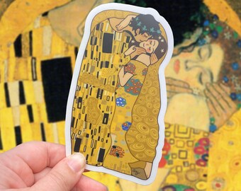The Kiss Stickers + Prints - Klimt Art History Waterproof Sticker Laptop Decal Gift