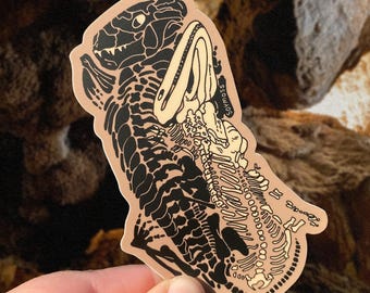 Triassic Cuddle Fossil Sticker