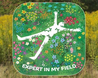 Pegatinas e imanes de experto en mi campo