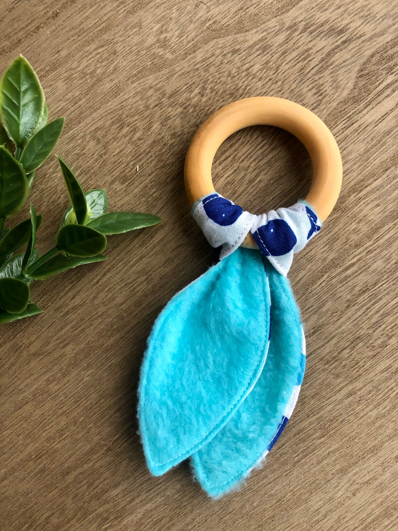 fabric teether wooden Teething Ring teething toy Wood teether natural Wood teether whale teething ring