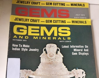 Vintage 1973/74 GEMS AND MINERALS Magazines