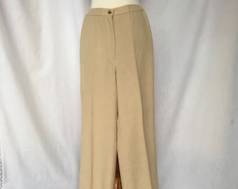 Vintage Late 70’s/Early 80’s Pandora Light Beige Linen Look Pants