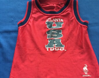 vintage 1996 Atlanta USA Olympics Child’s Mesh Tank/Shorts Set