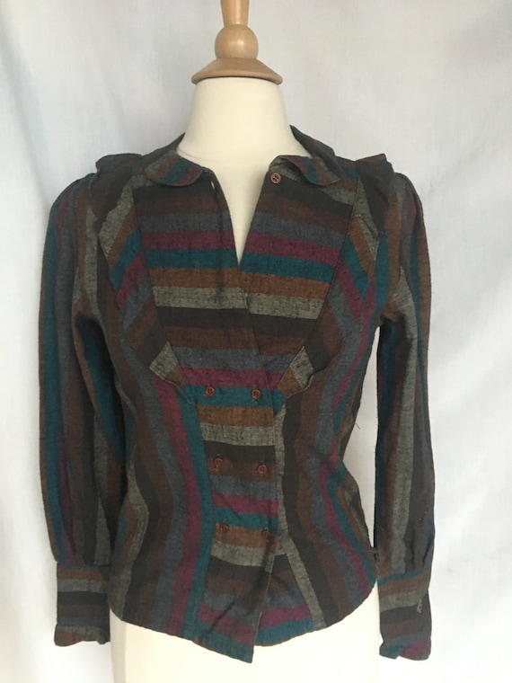 Rare Collectible Vintage Frankie Welch Ruffled Tu… - image 3