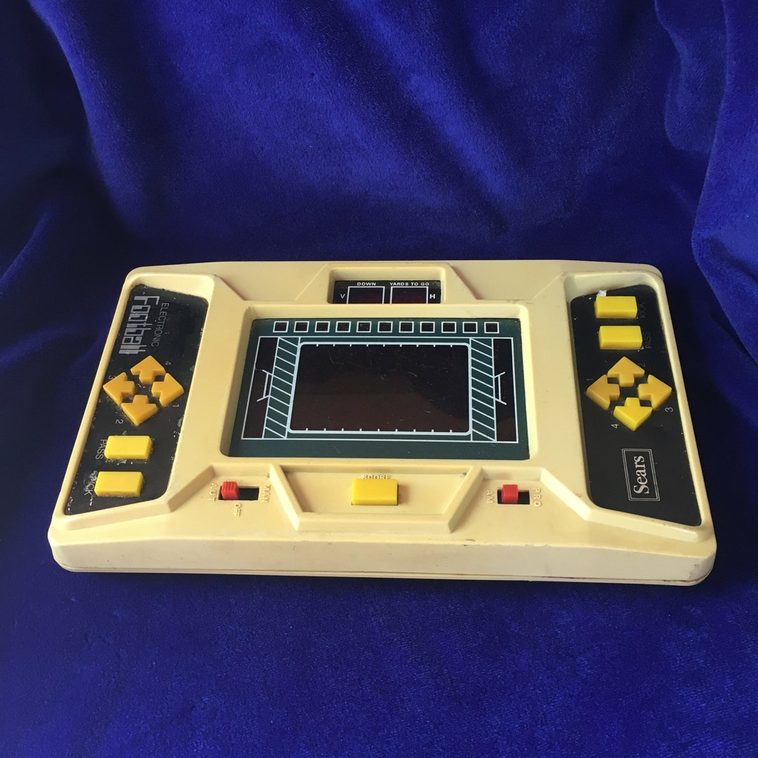 Vintage 1980 SEARS Electronic Football Handheld Game W/ Manual Etsy