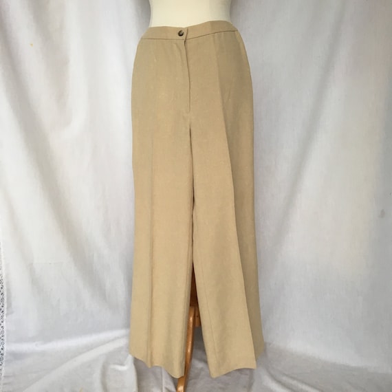   70s〜 vintage linen slacks Vintage Late 70's/early 80's Pandora Light Beige Linen Look