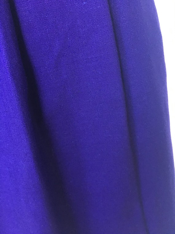 Vintage 90’s Casual Corner Purple Linen Pleated S… - image 6