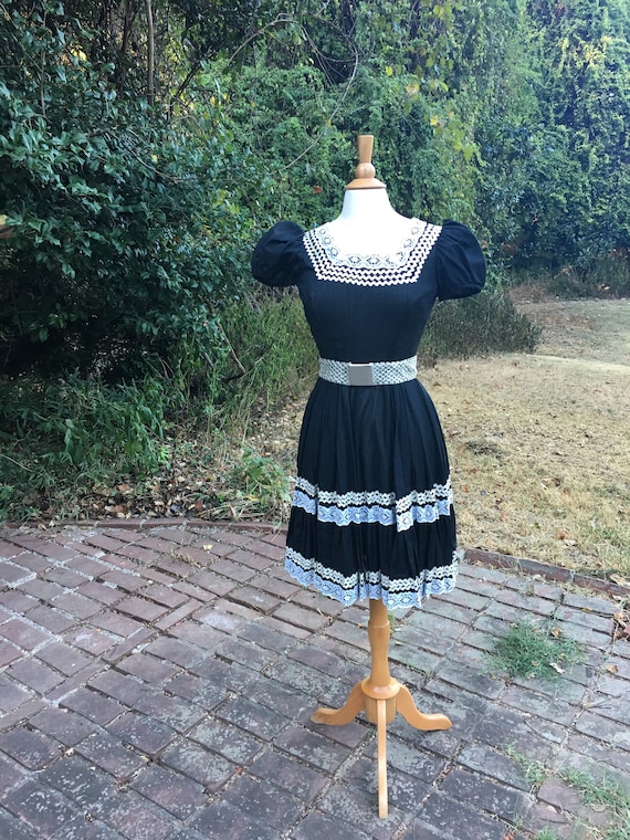 Vintage Square Dancing, Rockabilly, Patio Dress by
