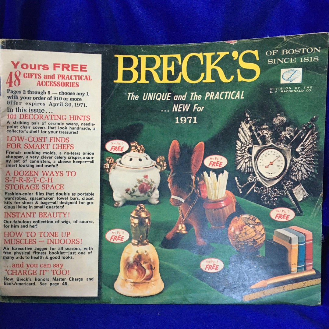 Rare Vintage! 1971 BRECK’S of Boston “the Unique and the Practical
