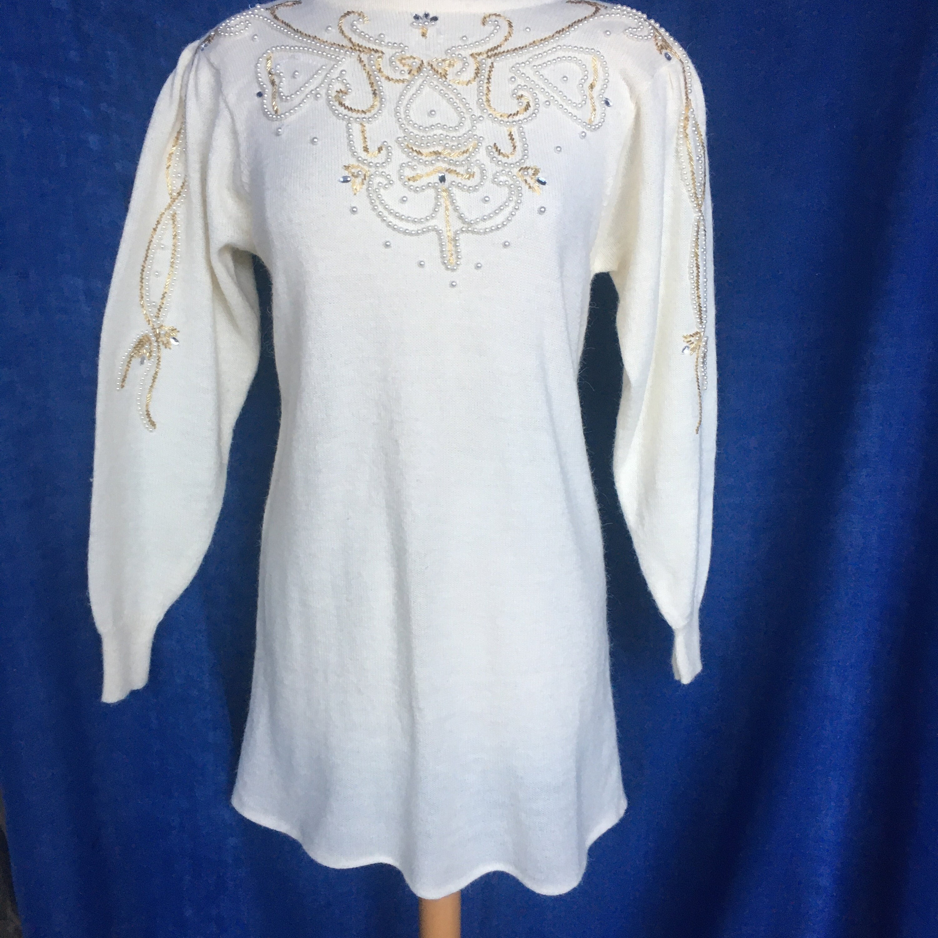 Vintage 90s Sweater Dress S - Etsy