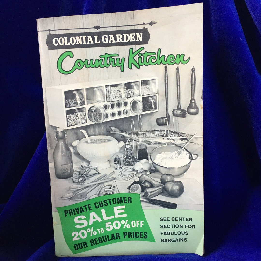 Rare Vintage! 1970 Colonial Garden Country Kitchen Catalog - Etsy