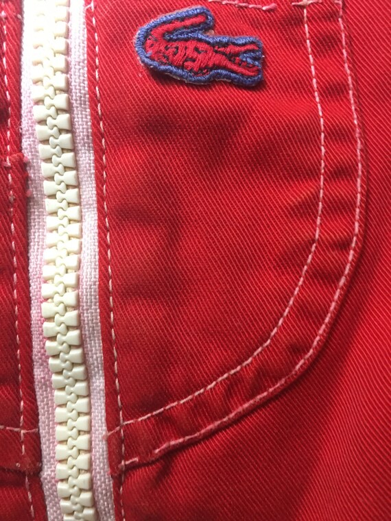 Vintage Late 70s/ 80s IZOD LACOSTE Toddlers Red O… - image 2