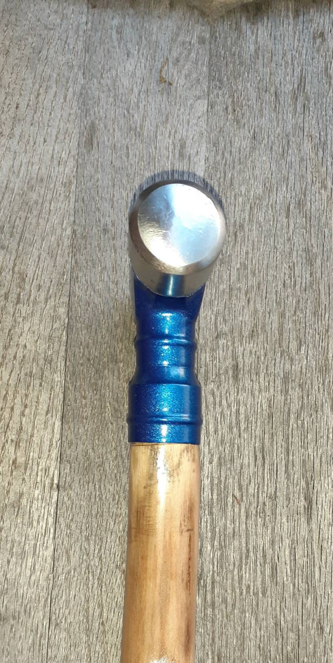 New Unique Ball Peen Hammer Cane Walking Stick Hammer Handle Solid