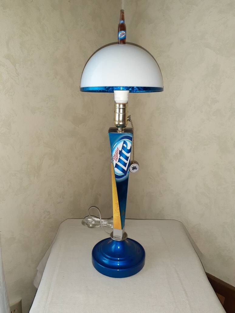 Miller Lite Vortex Beer Tap Handle Lamp. Bar Light Pub