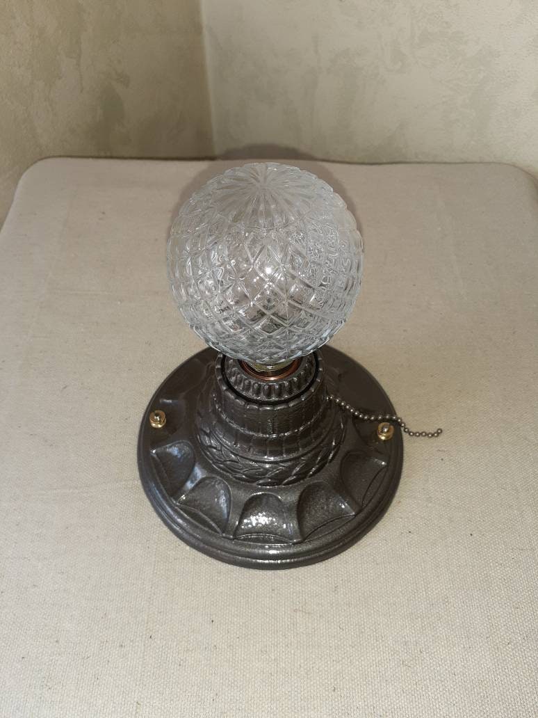 Antique Vintage 1920s 1930s Flush Mount Ceiling Single Light Etsy