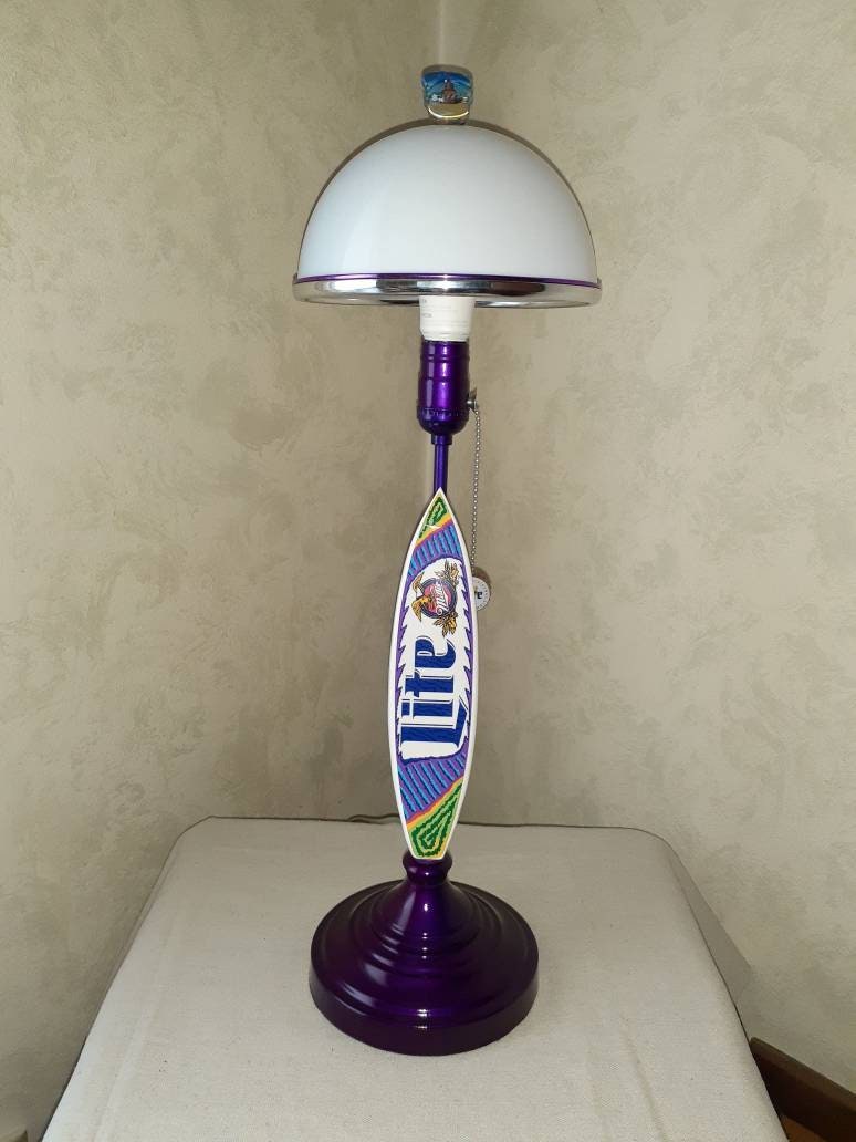Miller Lite Surf Board Beer Tap Handle Lamp - Etsy