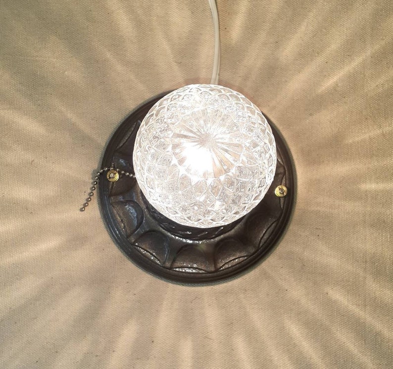 Antique Vintage 1920s 1930s Flush Mount Ceiling Single Light Etsy