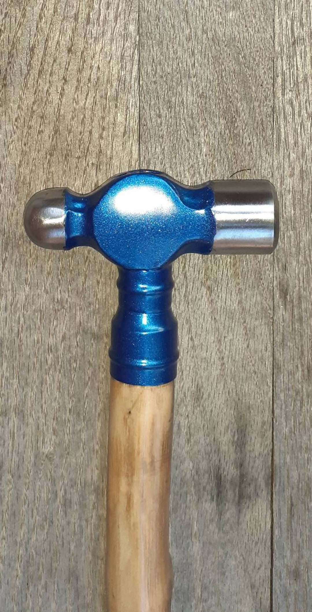 New Unique Ball Peen Hammer Cane Walking Stick Hammer Handle Solid