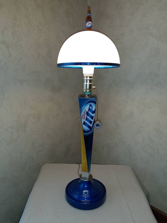 Miller Lite Vortex Beer Tap Handle Lamp. Bar Light Pub Mancave