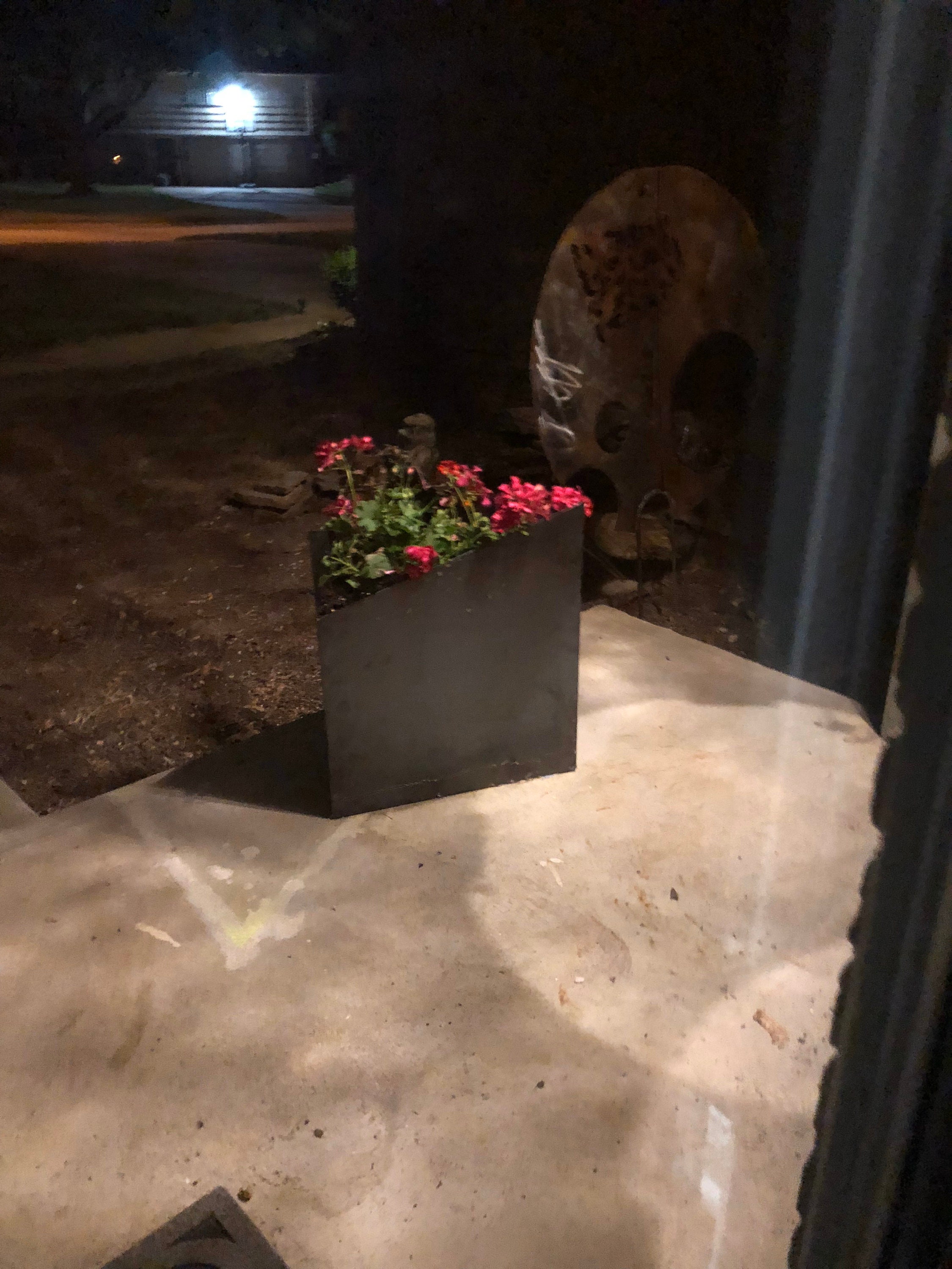 Rustic Metal Planter Etsy