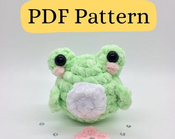 CROCHET PATTERN: beginner friendly frog PDF pattern