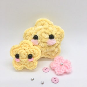 crochet star, Fuffy Star plush crochet star plush, mini star plush, mini star Keychain