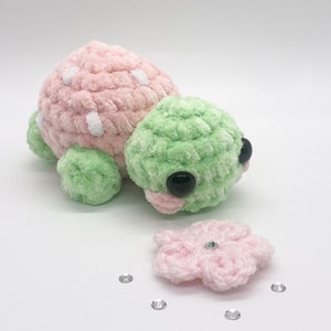Strawberry turtle crochet pattern beginner friendly // Digital Pattern