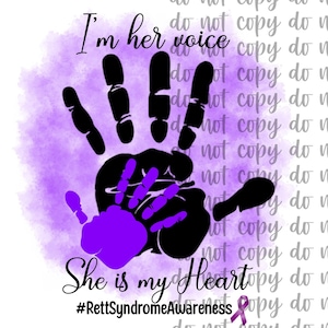 Rett-Syndrom-Bewusstsein Png- Rett-Syndrom Mutter- Rett-Syndrom-Bewusstseins-Monat-Rett-Syndrom Dad-Rett-Syndrom-Befürworter-Ich bin ihre Stimme