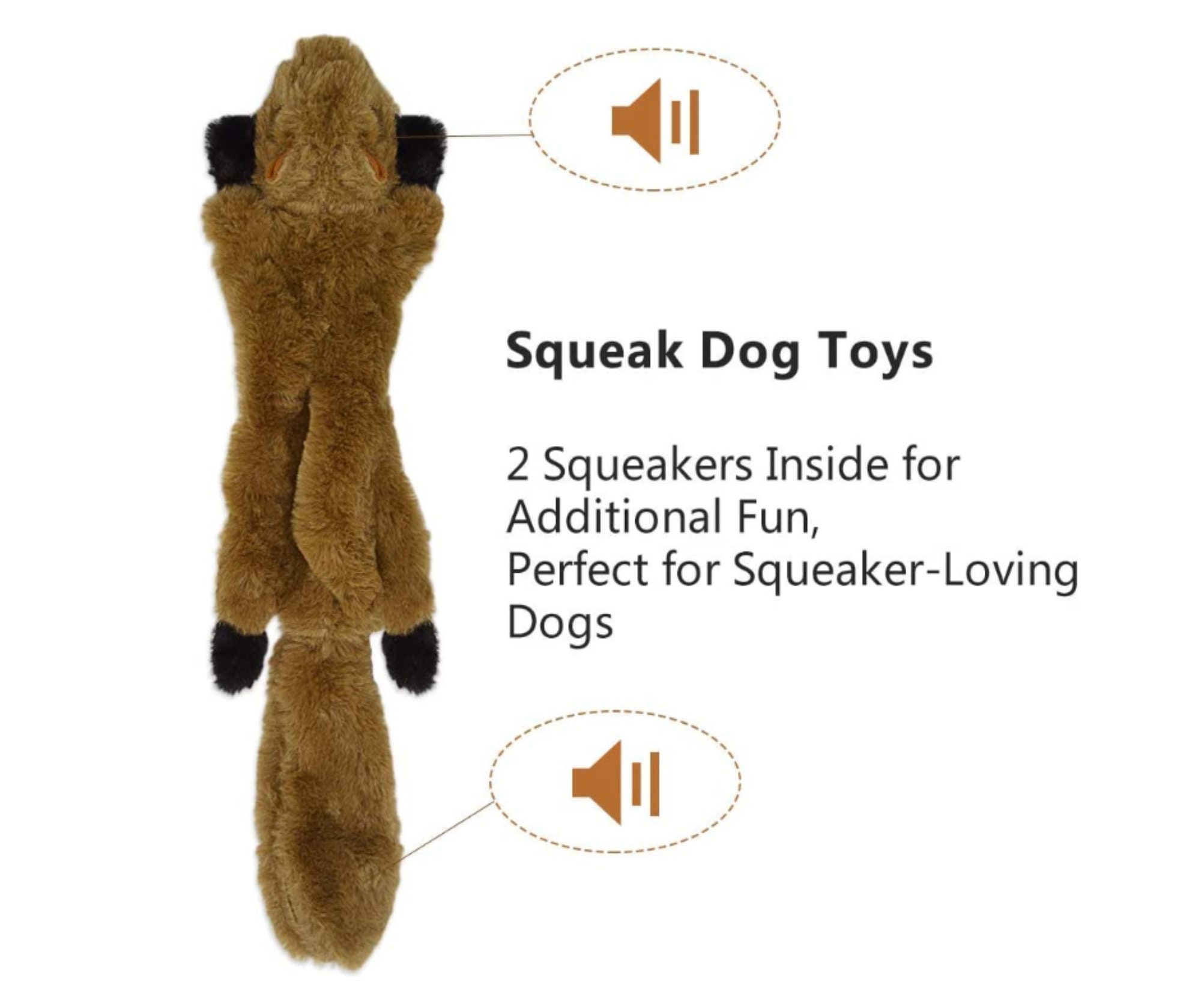 No Stuffing Dog Toy Stuffingless Dog Chew Toy with Two Etsy