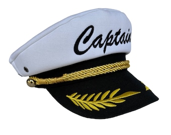 Captain hat by Captain Supply! Adjustable snap back!