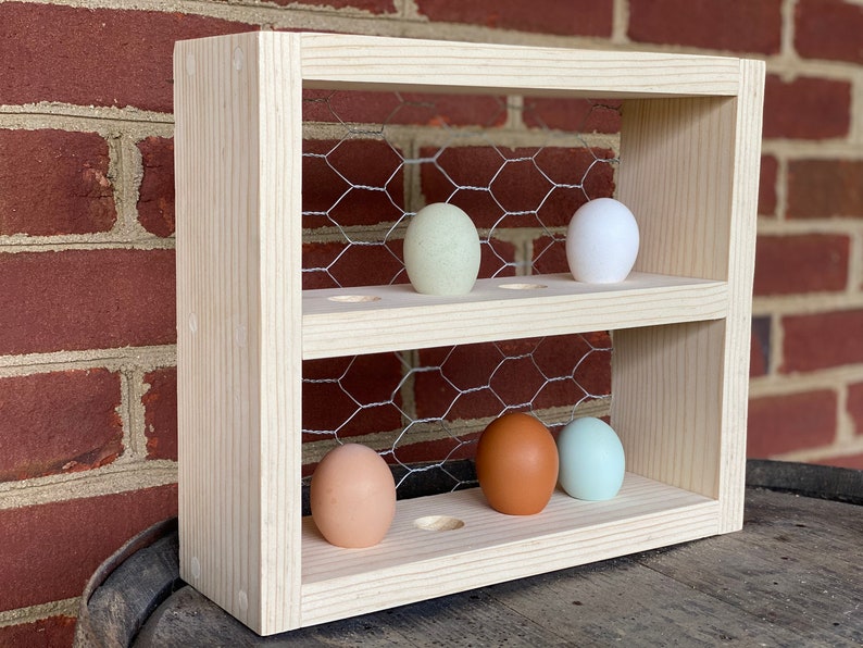 Countertop Egg Holder Egg Holder Egg Rack Original Wood Egg Etsy