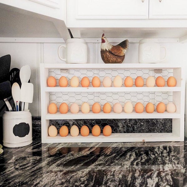 Egg Holder, Egg Storage, Wooden Egg Holder