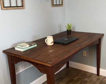Solid Desk, Solid Walnut Desk, Wooden Desk, Office Desk, solid wood desk, wood desk, walnut desk, walnut table, wood table