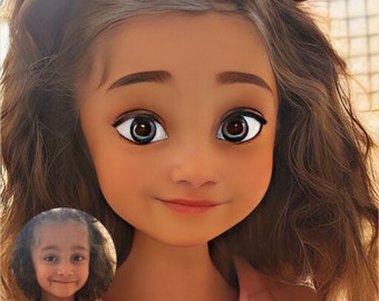 Pixar Style Portrait from Photo, Digital or Printed Custom Portrait, Become a Pixar Character, 3D portrait, Cartoon Portrait from Photo Gift