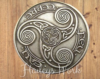 New Hobo Coin Celtic Knot Culture European Celts Art History Tradition Fantasy Morgan Dollar Silver Casted US Unique American Eagle Token