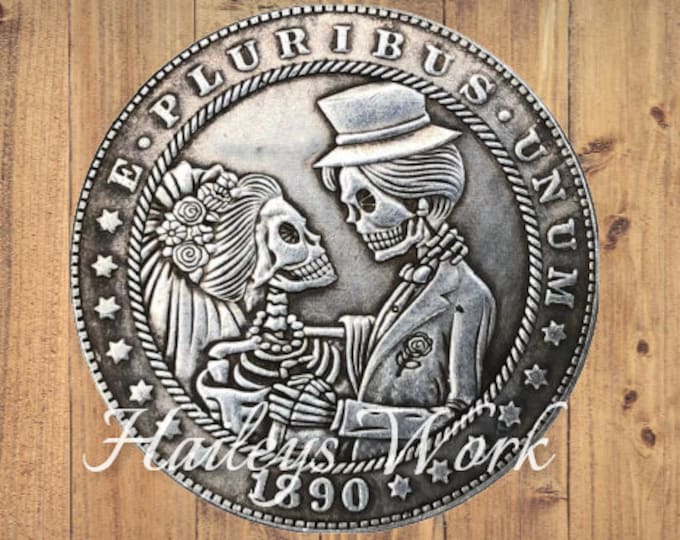 Hobo Nickel Skeleton Wedding Gift Marriage Love Forever Anniversary ...