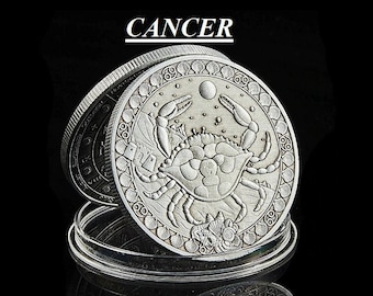 Zodiac Coin Set Horoscope Cancer Virgo Gemini Sagittarius Scorpio Pisces Libra 