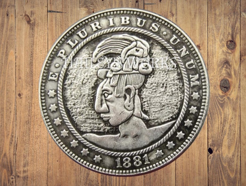 Hobo Никель Греческий римский воин Армия Военный дизайн Морган Доллар Серебро Отлитое Рождество Уникальная резная монета Вызова Редкий панк-байкер 1 — изображение