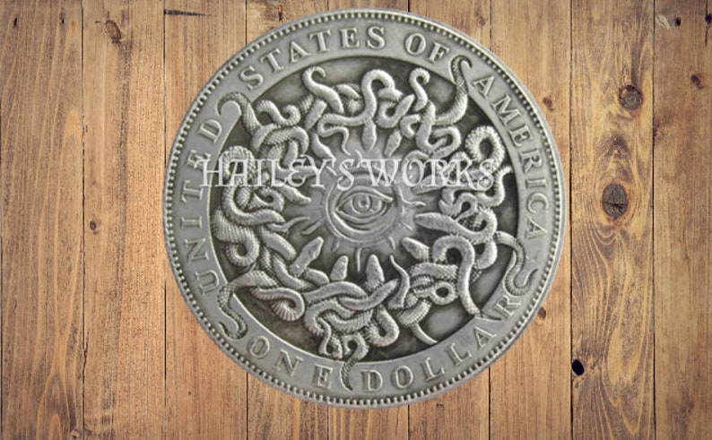 Hobo Nickel All Seeing Eye Horus Egypt Snakes Art Morgan Dollar Hobo Nickel All Seeing Eye Horus Egypt Snakes Art Morgan Dollar