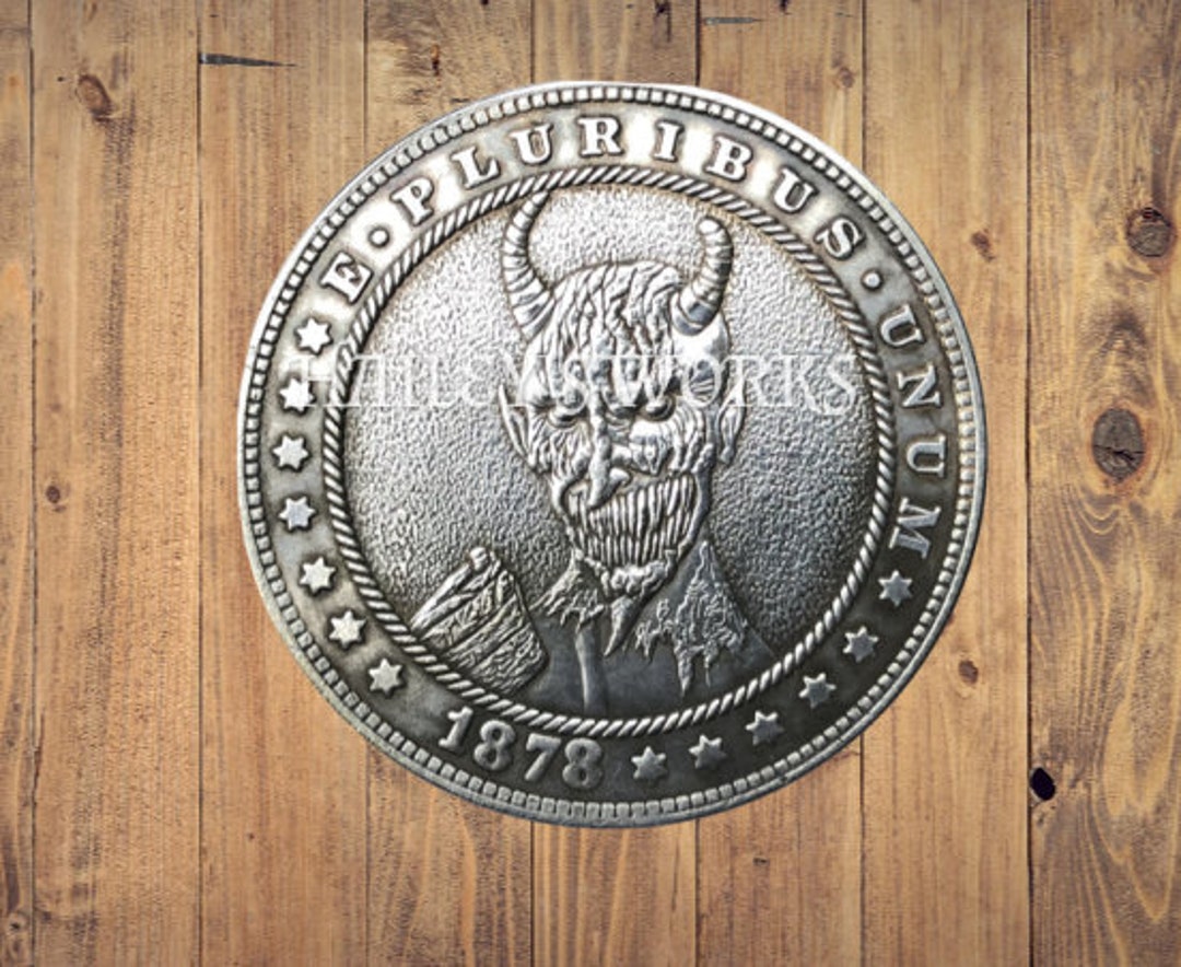 Hobo Nickel Devil Satan Hell Angel Religion Art Artist Morgan Dollar ...