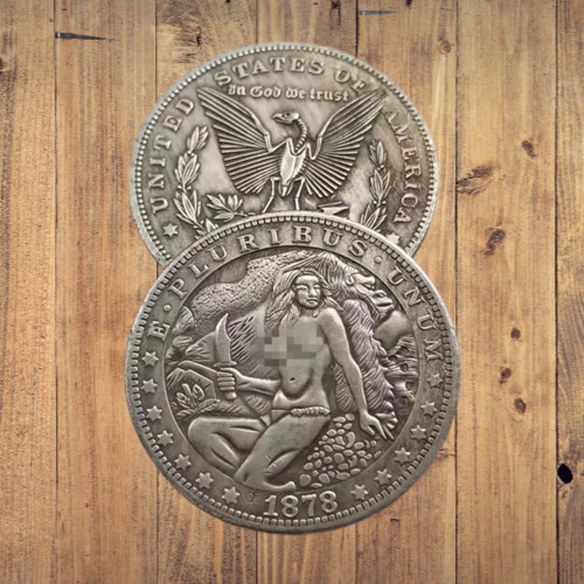 Бродяга Монета Сексуальная Женщина Энн Дэрроу Женщина Гигантская Горилла Кинг-Конг Фильм Фильм Фэнтези Американский Доллар США Жетон Монеты 2 — изображение