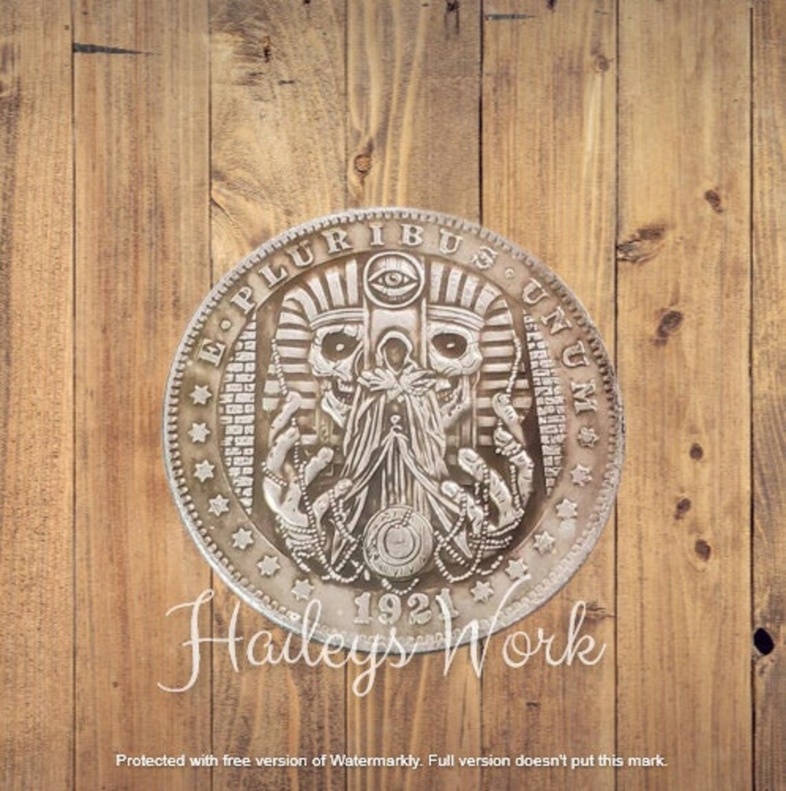 Бродяга Никелевая монета Фараон Король Египта Египетский фэнтезийный доллар Моргана Серебряное литье США Уникальный американский орел Памятный жетон вызова 1 — изображение