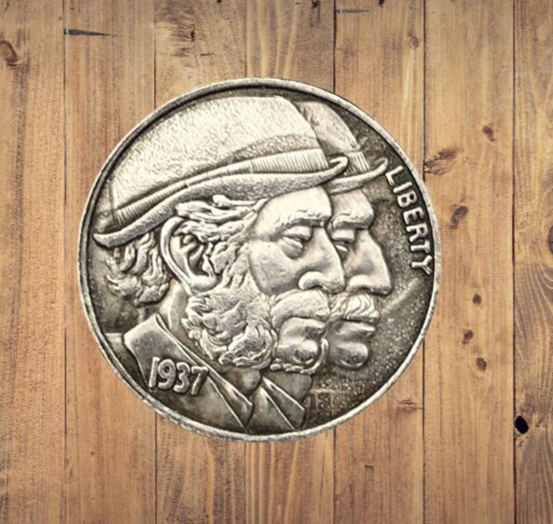 Hobo Nickel Coin Classic Old Man Double Face Buffalo Silver
